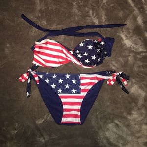 American flag bikini